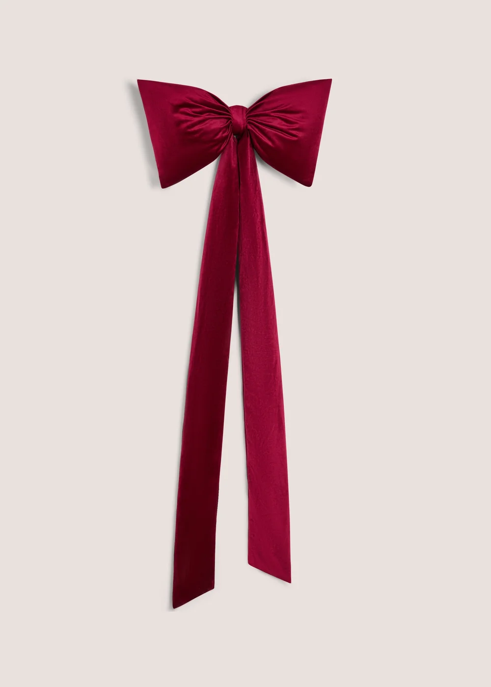 Burgundy Oversized Christmas Tree Bow Image 1