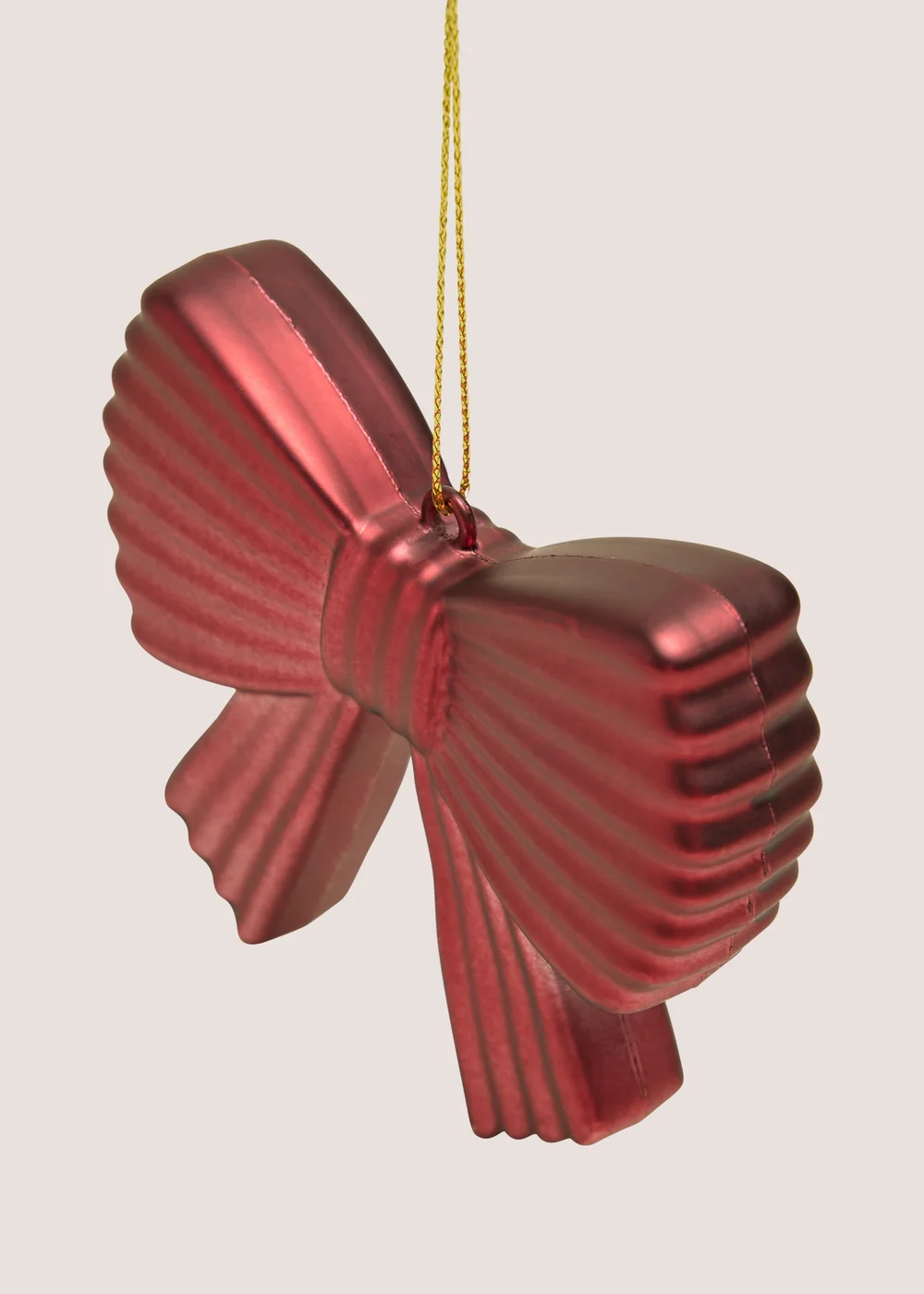 Burgundy Bow Bauble Image 2