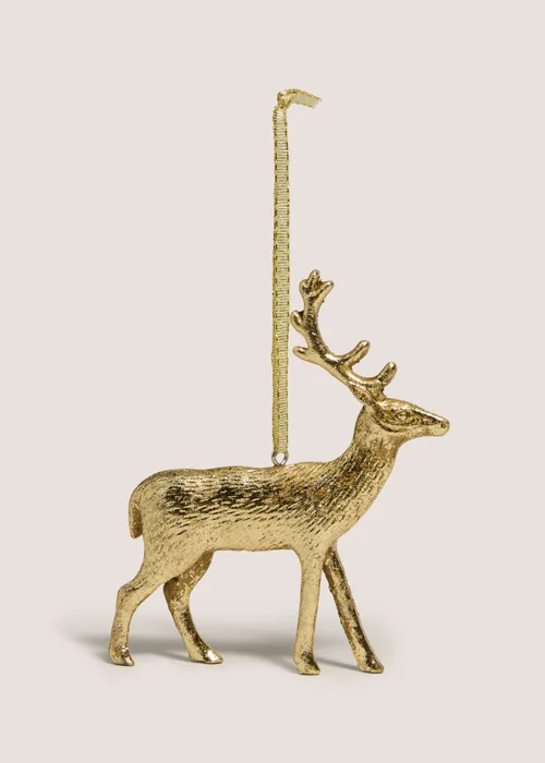 Gold Stag Hanging Decoration Image 1