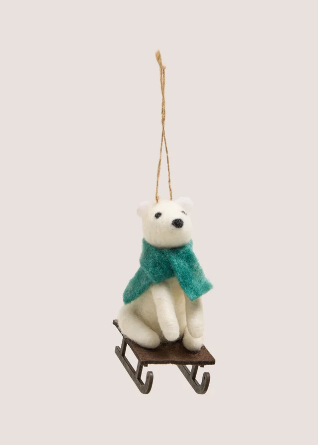 Polar Bear Felt Decoration