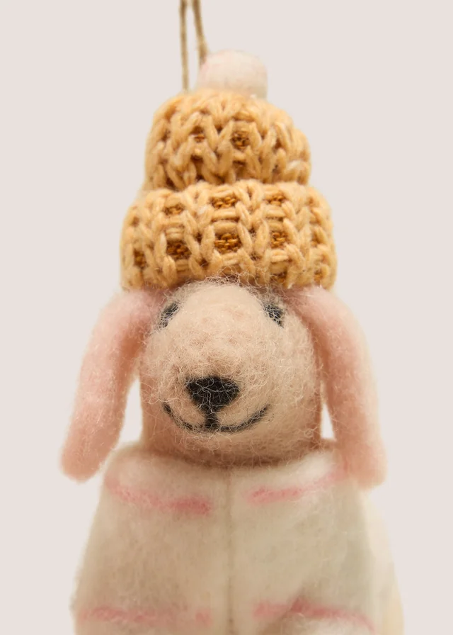 Felt Dog Hanging Decoration