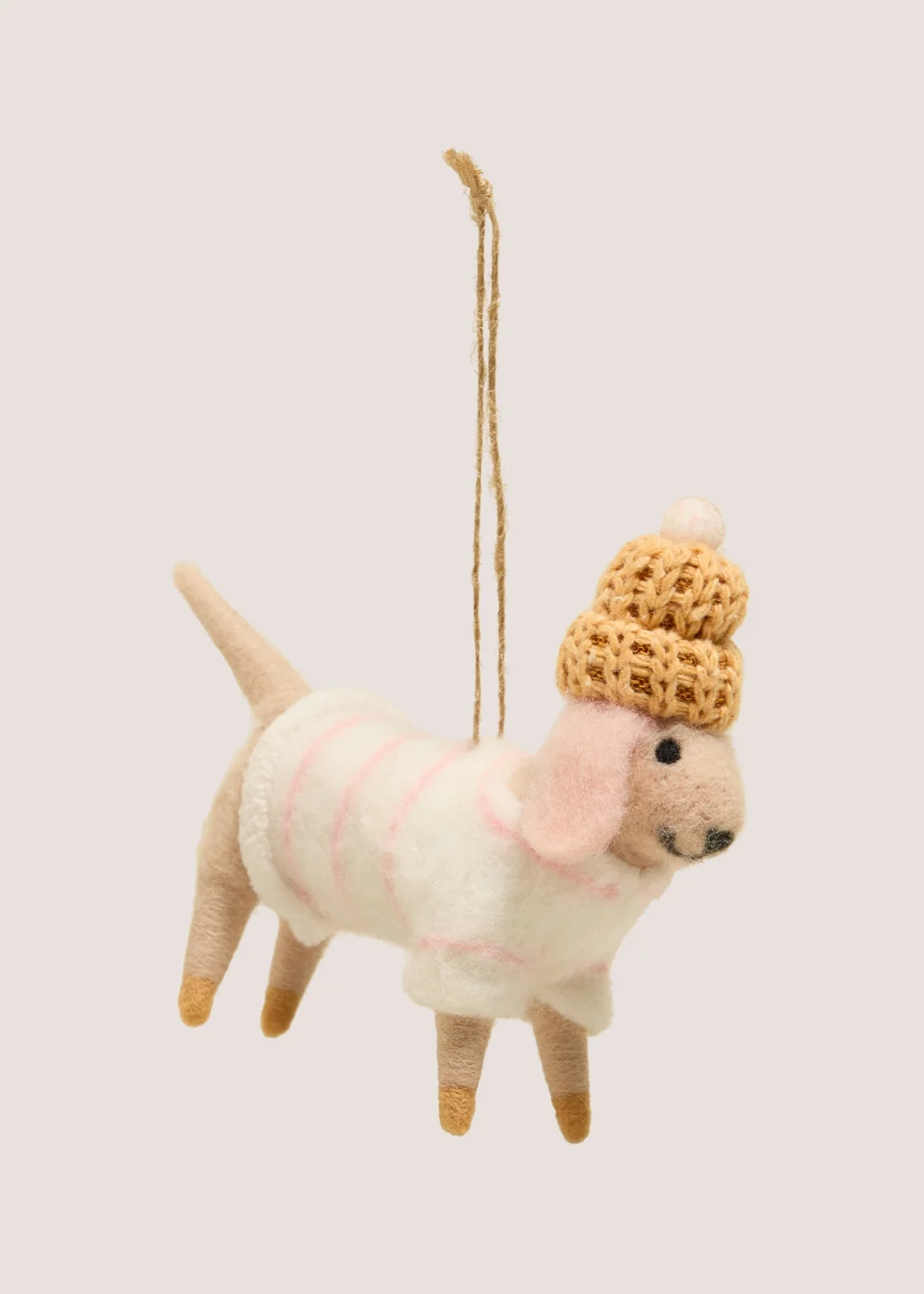 Felt Dog Hanging Decoration Image 1