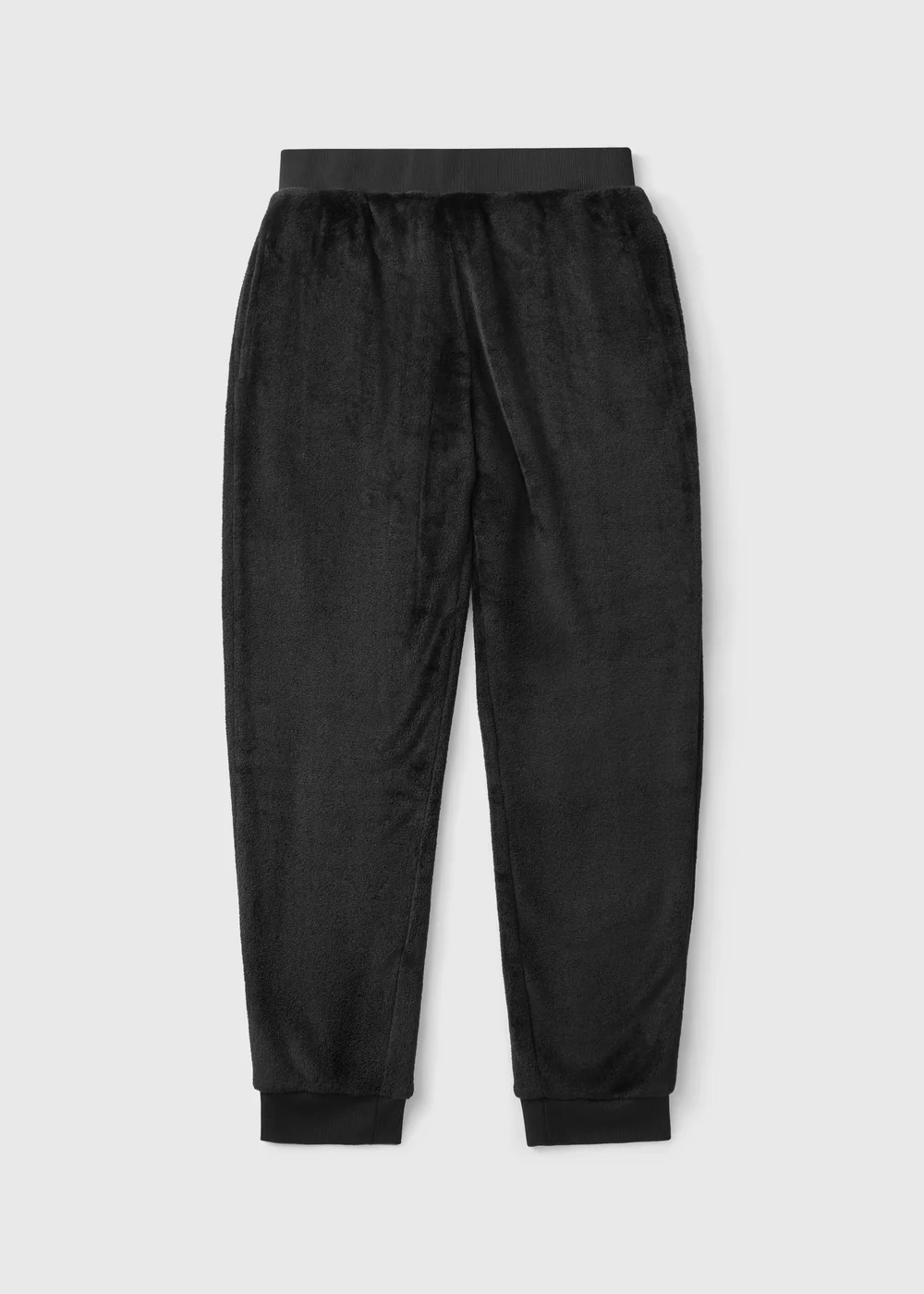 Black Fleece Pyjama Bottoms - XS Image 1