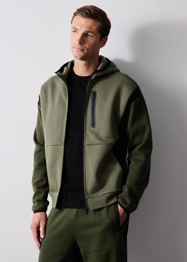 Souluxe Khaki Zip Through Jacket
