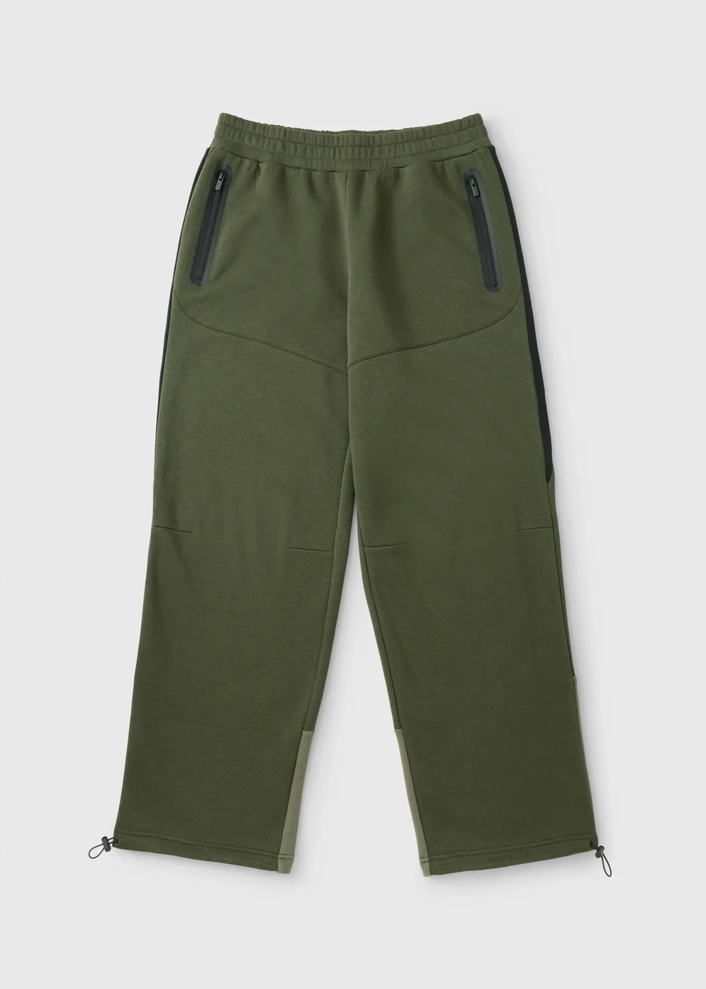 Khaki Wide Leg Jogging Bottoms - XS Image 1