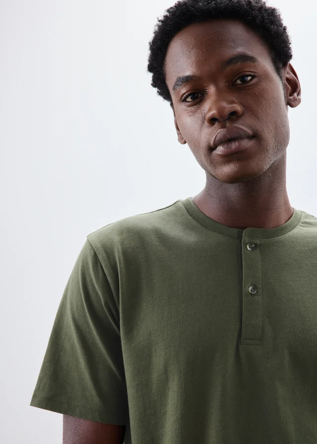 Khaki Check Short Sleeve Pyjama Set