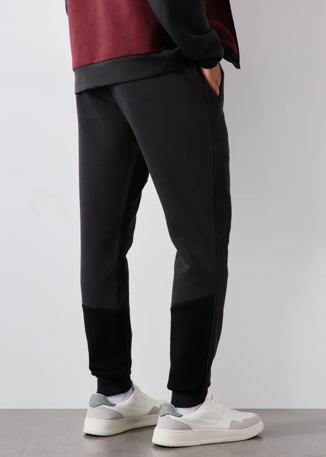 Souluxe Charcoal Clean Panel Jogging Bottoms
