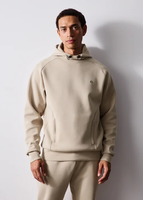 Souluxe Stone Scuba Co Ord Hoodie - XS Image 1