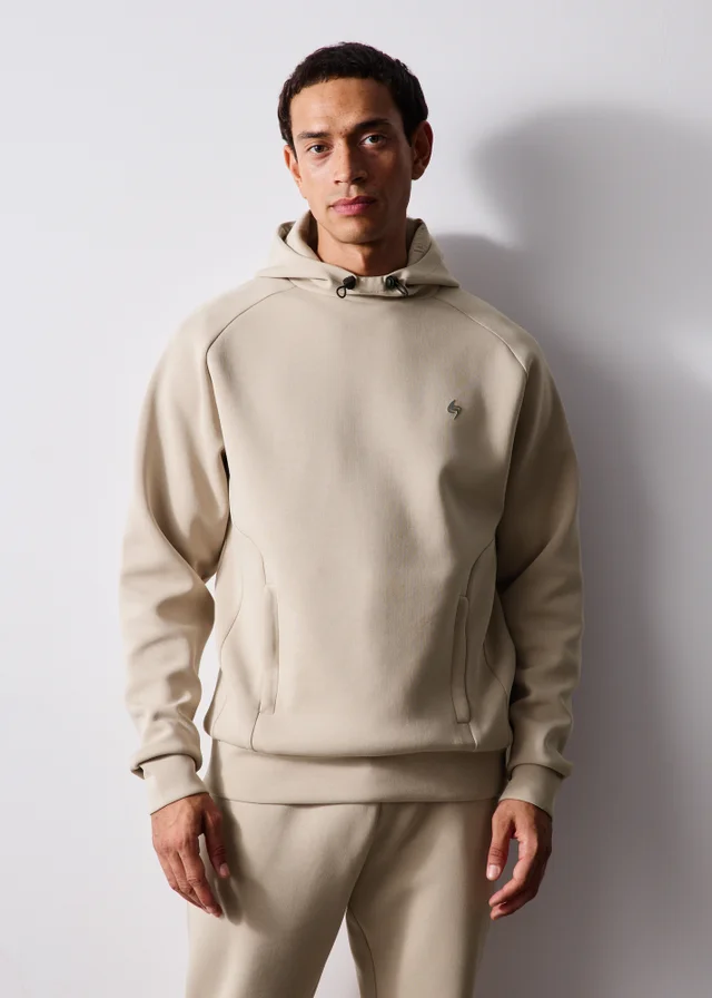Souluxe Stone Scuba Co Ord Hoodie