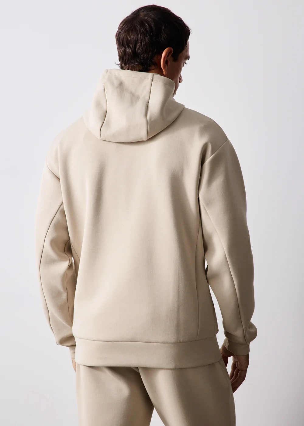 Souluxe Stone Scuba Co Ord Hoodie - XS Image 2