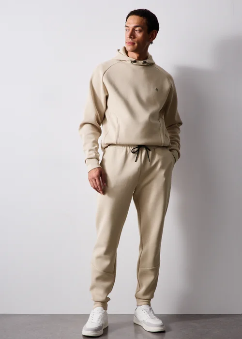 Souluxe Stone Scuba Co Ord Jogging Bottoms - XS Image 4