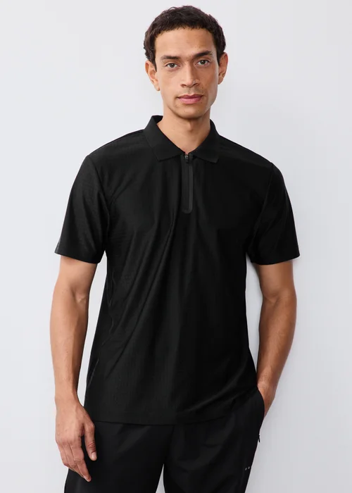 Souluxe Black Golf Polo - S Image 1