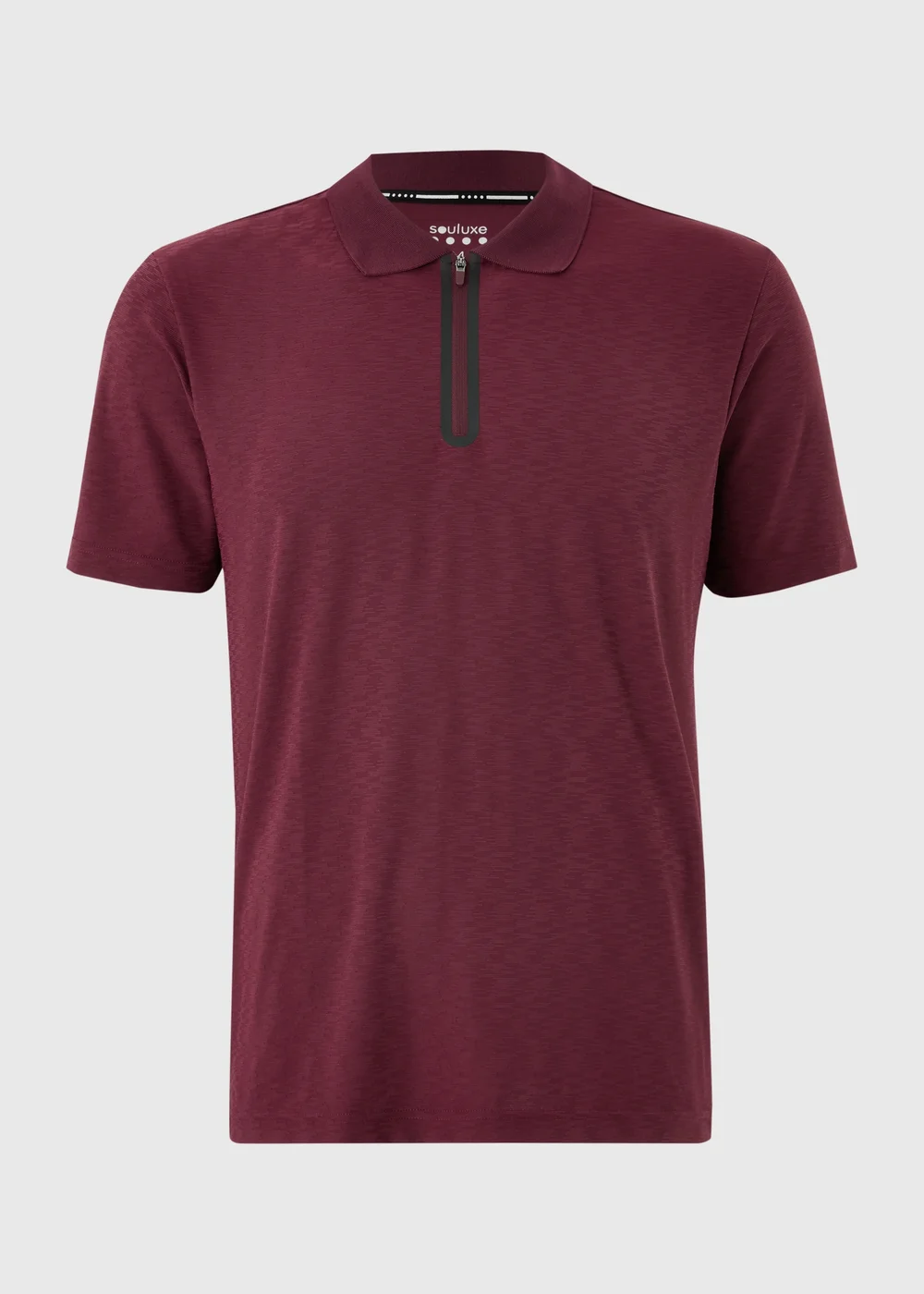 Souluxe Burgundy Golf Polo Shirt - S Image 5