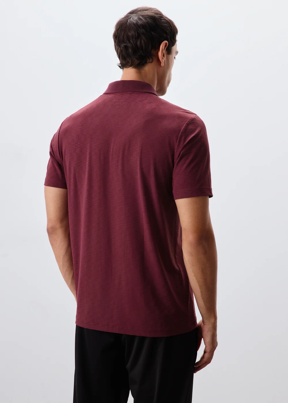 Souluxe Burgundy Golf Polo Shirt - S Image 2