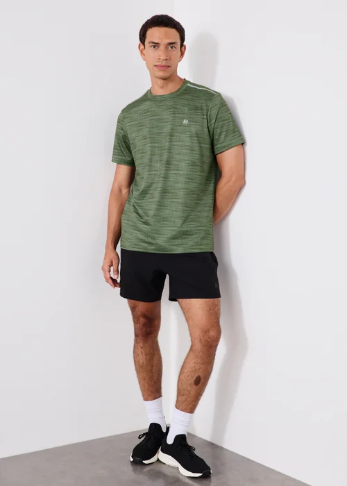 Souluxe Khaki Printed Sport T-Shirt - S Image 3