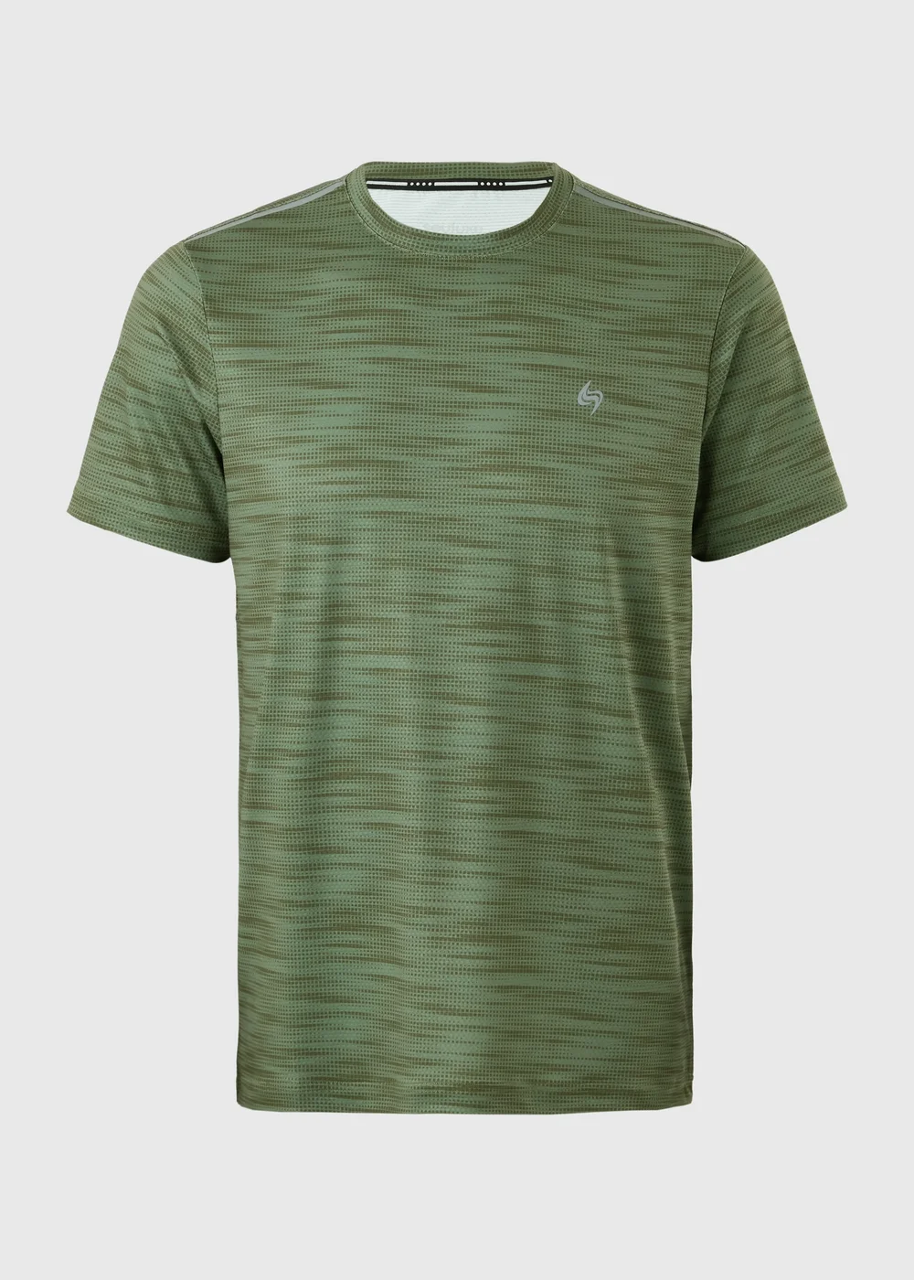 Souluxe Khaki Printed Sport T-Shirt - S Image 4