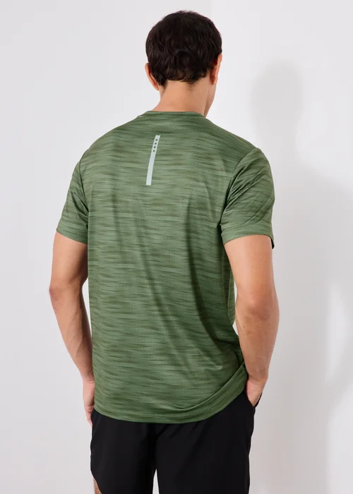 Souluxe Khaki Printed Sport T-Shirt - S Image 2