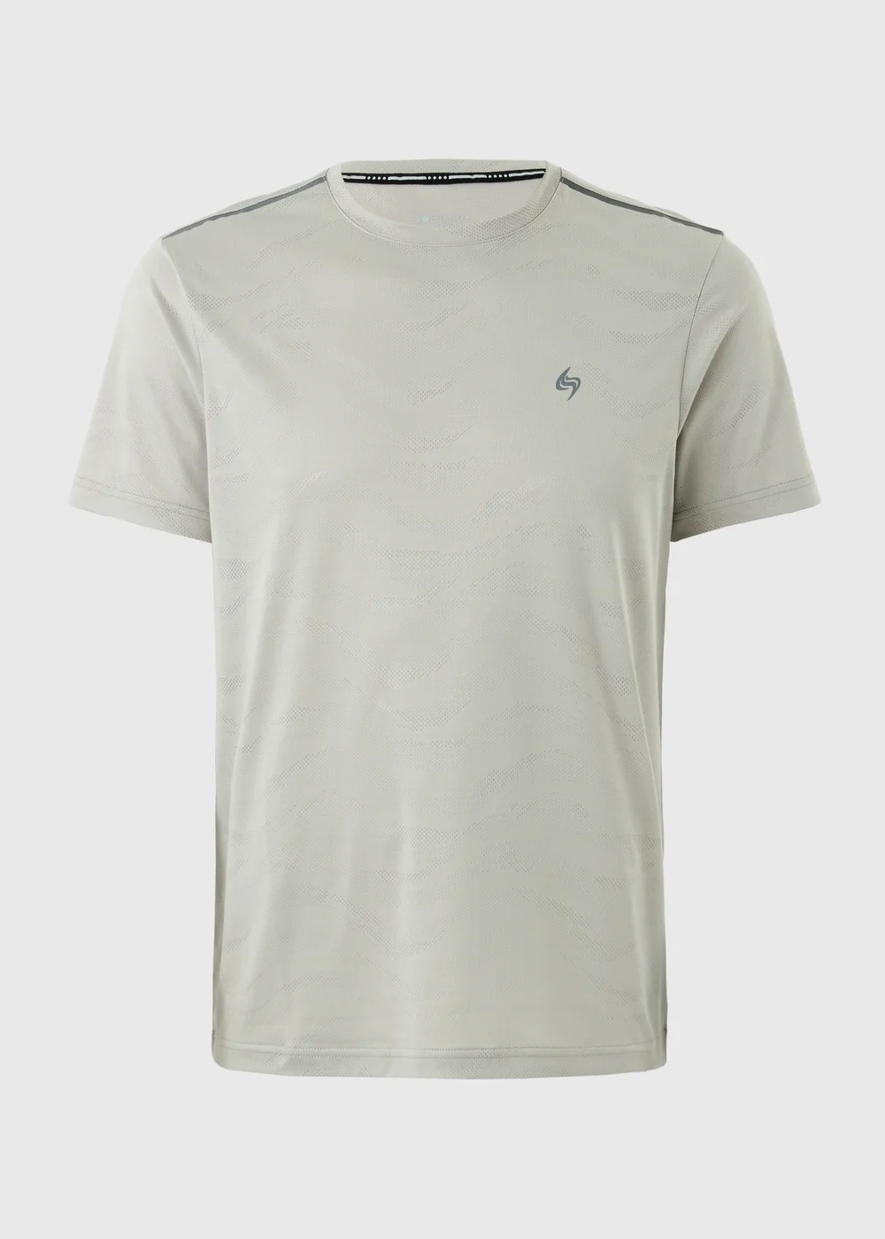 Souluxe Stone Jacquard Sports T-Shirt - S Image 1