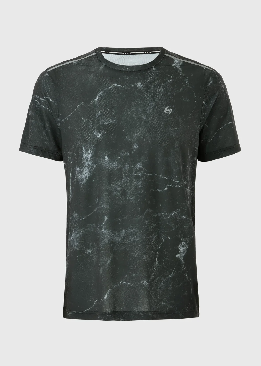 Souluxe Black Concrete Sports T-Shirt - S Image 4