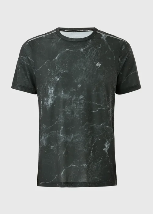 Souluxe Black Concrete Sports T-Shirt - S Image 4