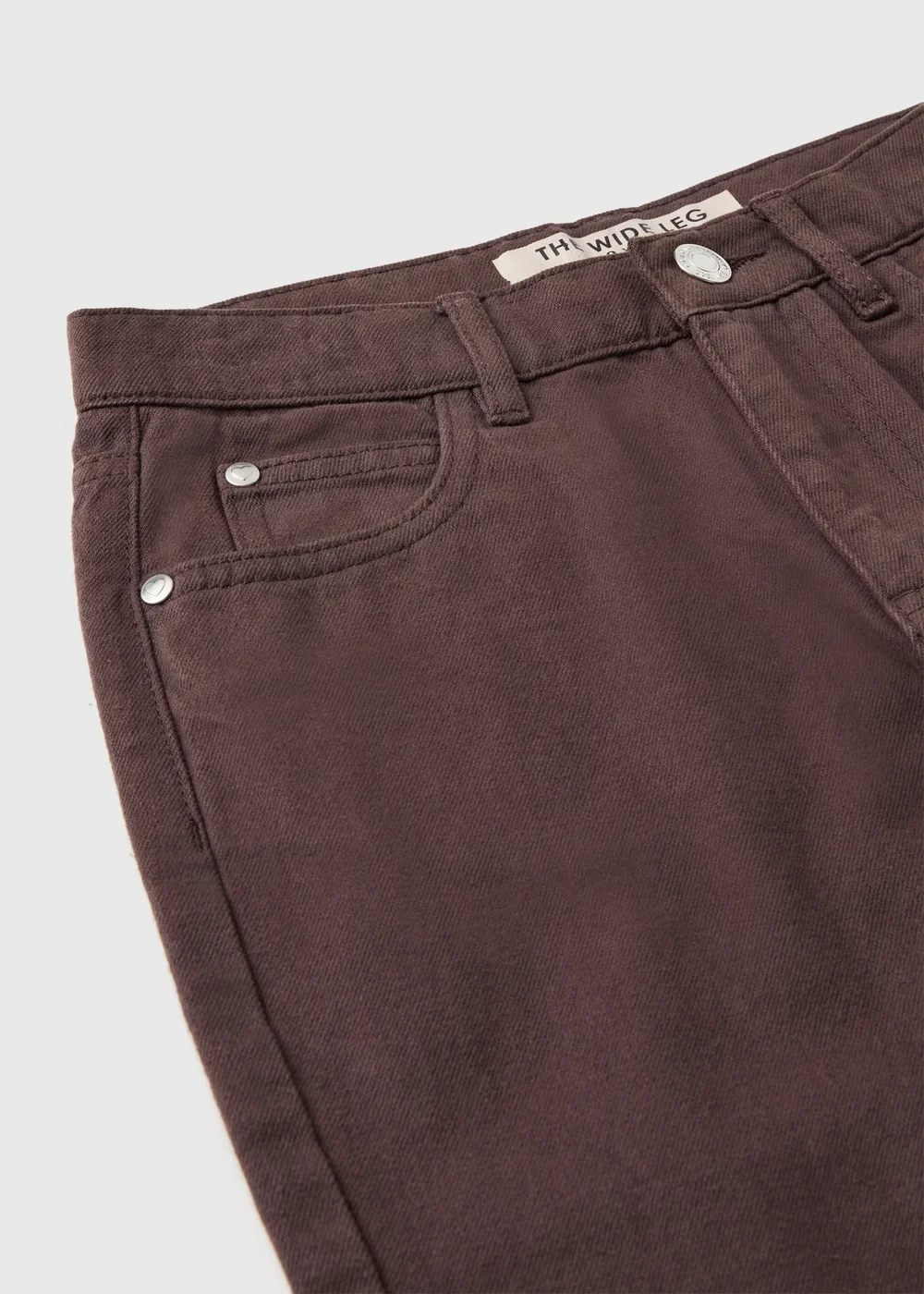 Girls Brown Wide Leg Jeans (7-15yrs) - 7 Yrs Image 2