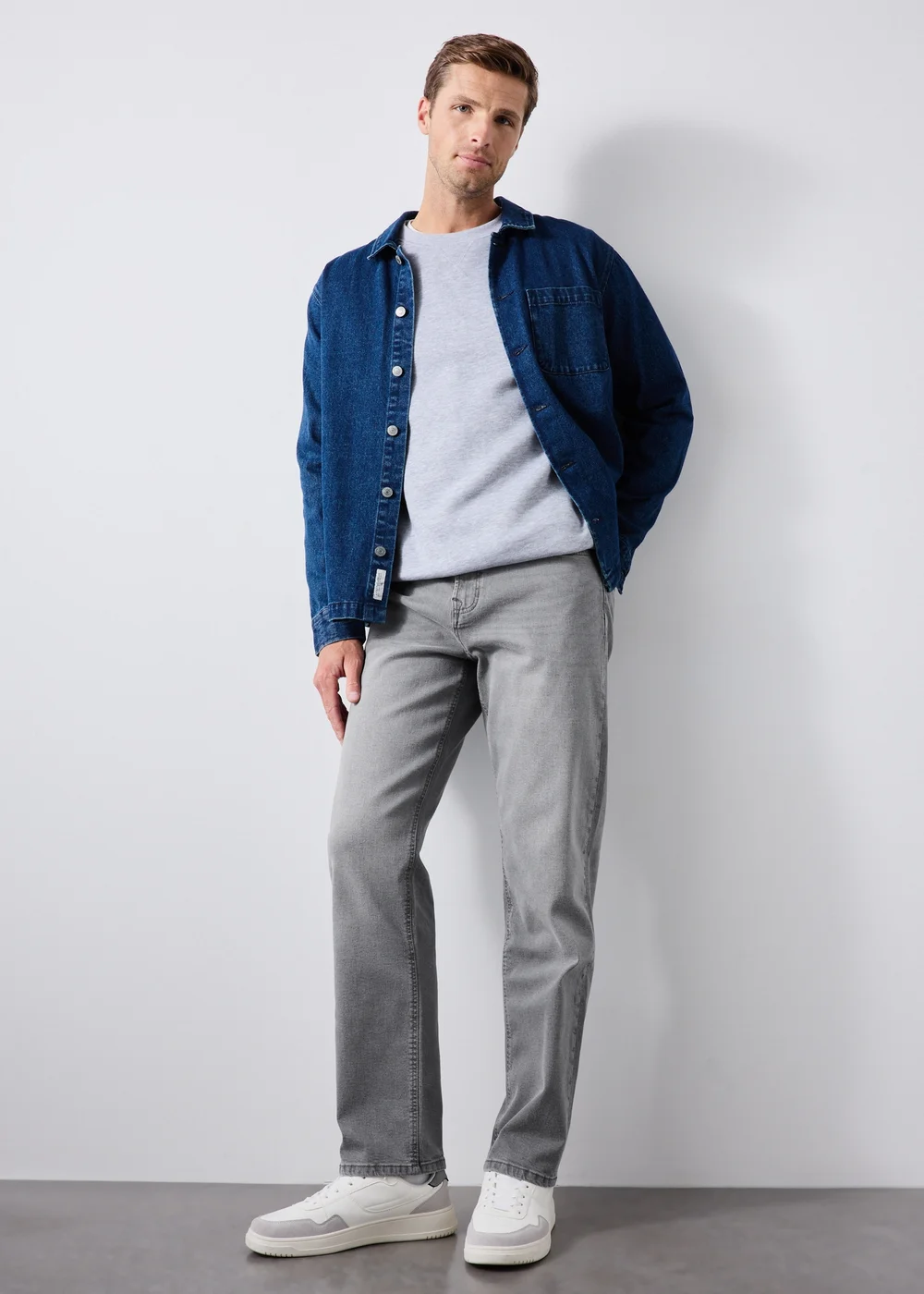 Grey Slim Fit Jeans - 32 L Image 4