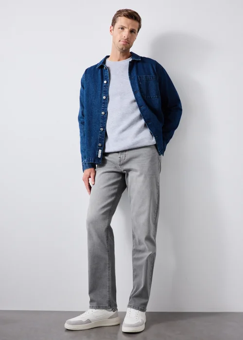 Grey Slim Fit Jeans - 32 L Image 4