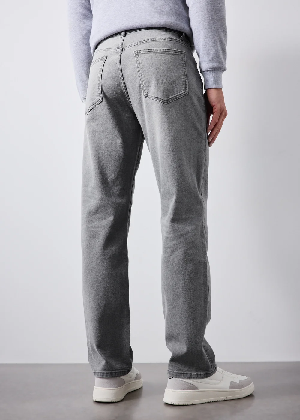Grey Slim Fit Jeans - 32 L Image 2