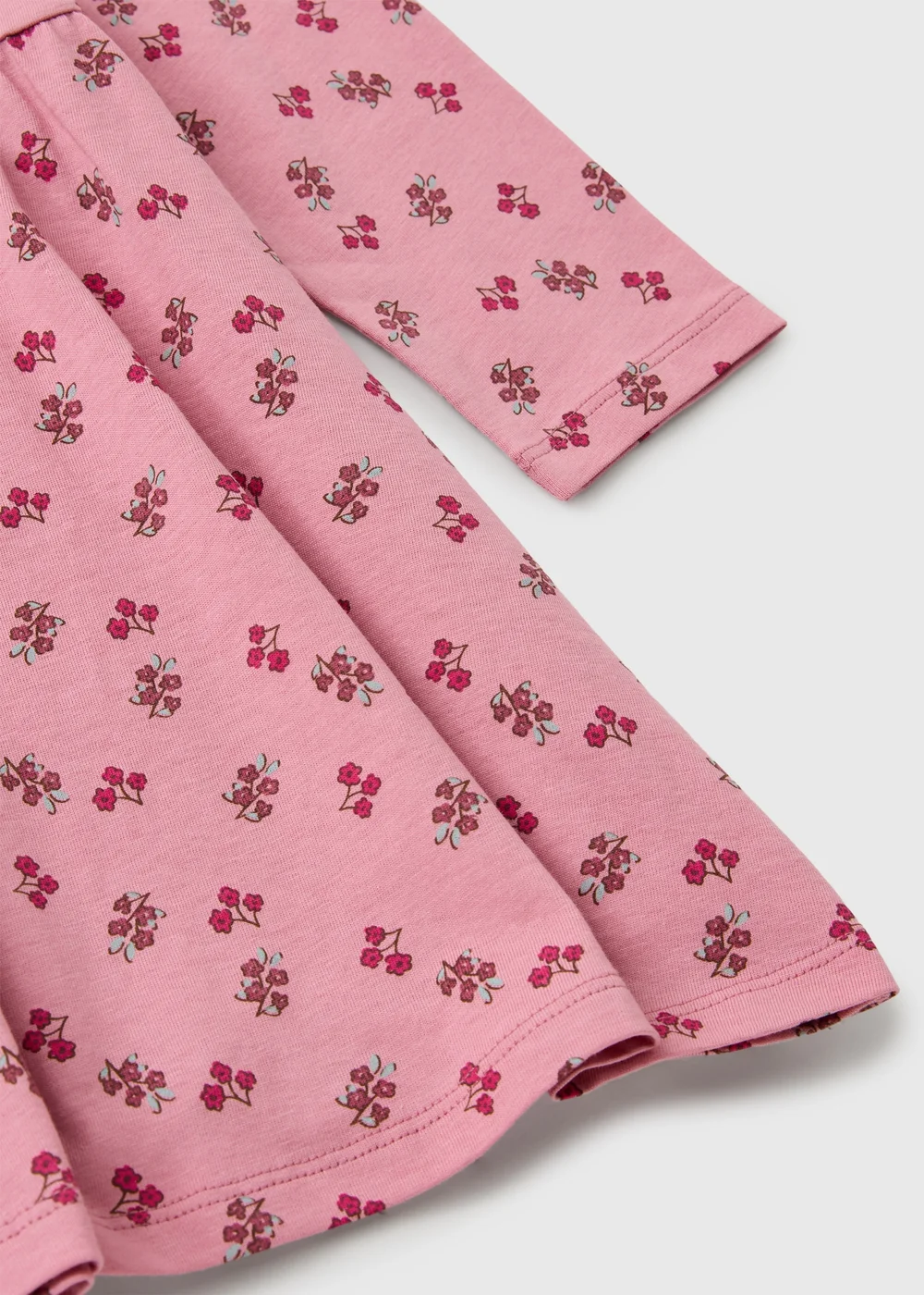 Girls Pink Floral Print Dress (1-8yrs) - 1-1.5 Yrs Image 2