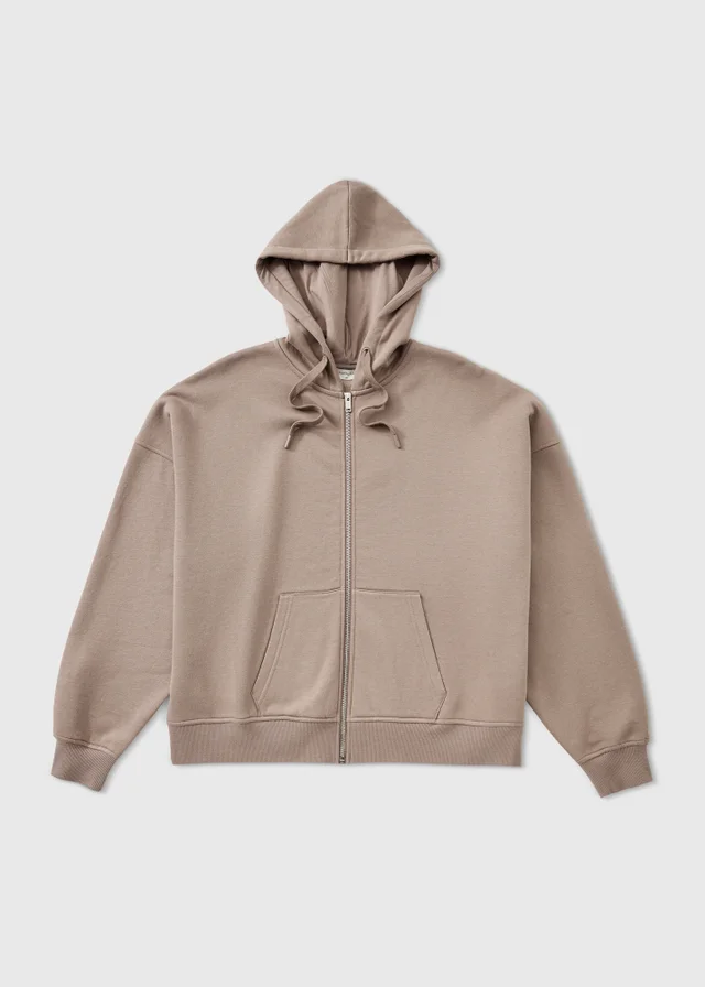 Mocha Zip Hoodie