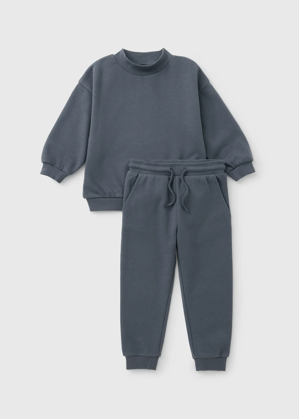 Boys Blue High Neck Top & Jogging Bottoms Set (1-8yrs) - 1.5-2 Yrs Image 1