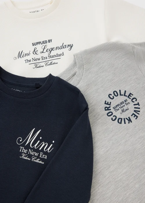 3 Pack Boys Graphic Long Sleeve T-Shirts (1-8yrs) - 1-1.5 Yrs Image 2