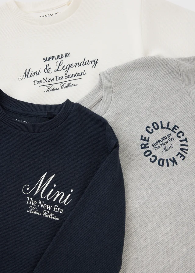 3 Pack Boys Graphic Long Sleeve T-Shirts (1-8yrs)