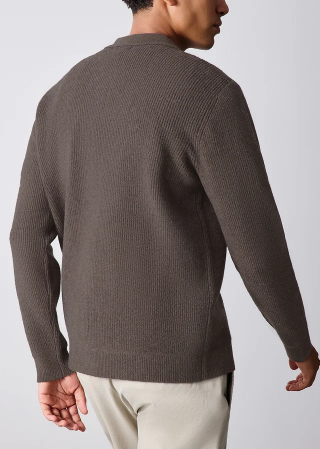 Brown Button Through Cardigan