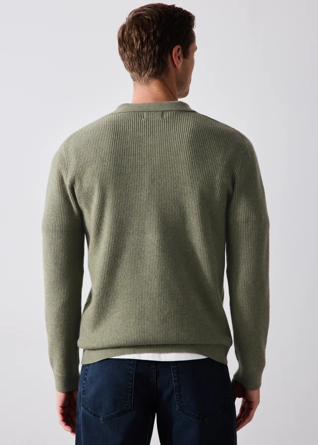 Sage Button Through Cardigan