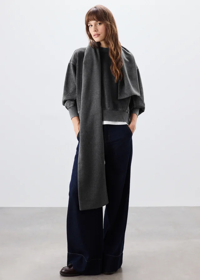 Charcoal Acid Wash Sweatshirt