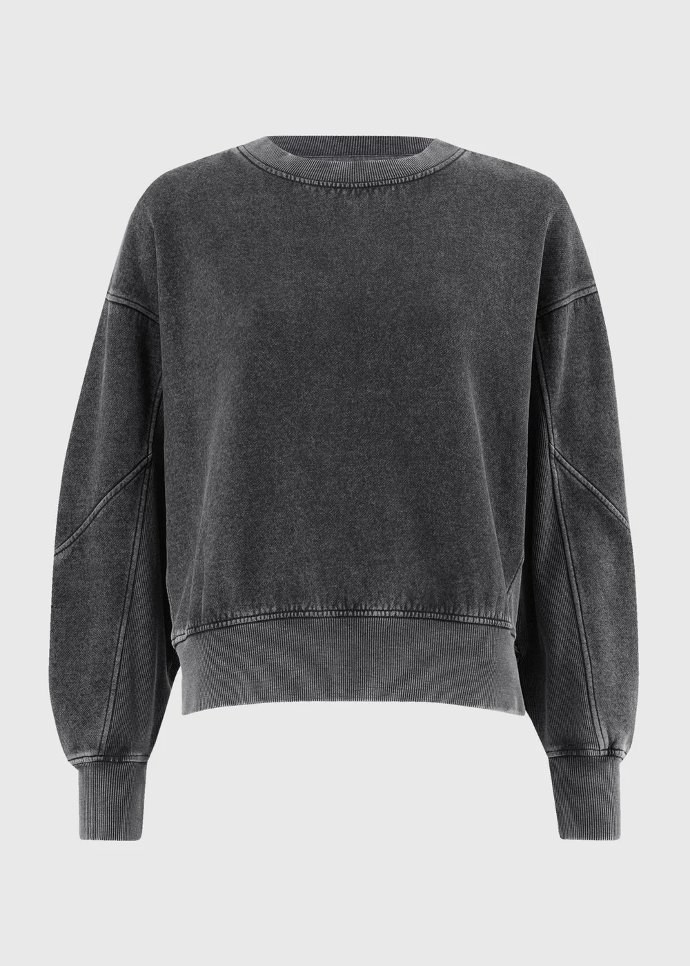 Charcoal Acid Wash Sweatshirt - XS Image 1