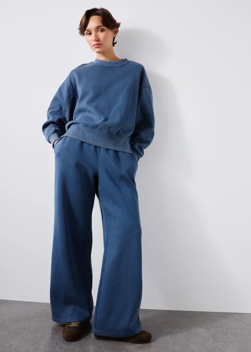 Denim Blue Acid Wash Co Ord Jumper - XS Image 2