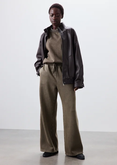 Brown Acid Wash Sweatshirt - XS Image 4