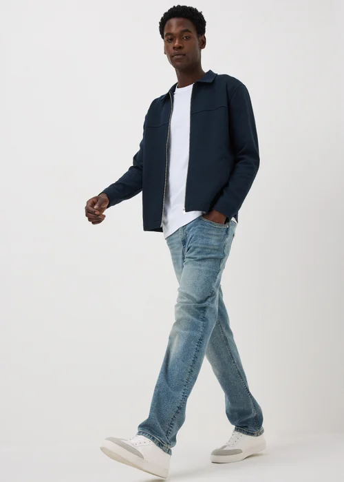 Navy Twill Jersey Jacket - S Image 2