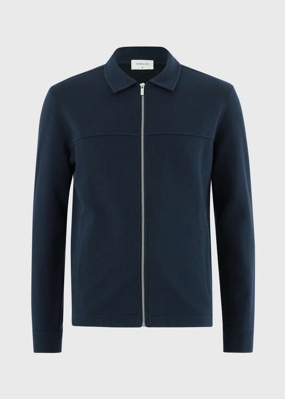 Navy Twill Jersey Jacket - S Image 4