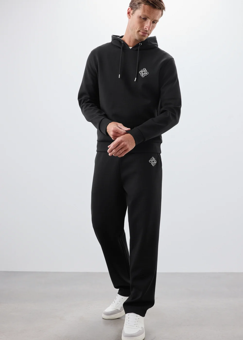 Black Smart Co Ord Jogging Bottoms - S Image 1