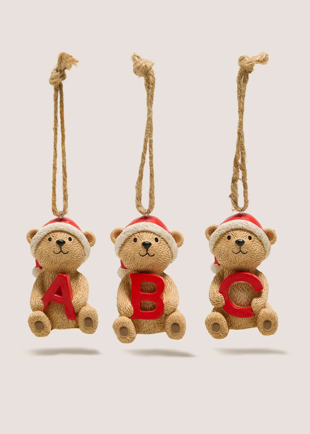 Patch Bear Alphabet Tree Decoration - A Image 1