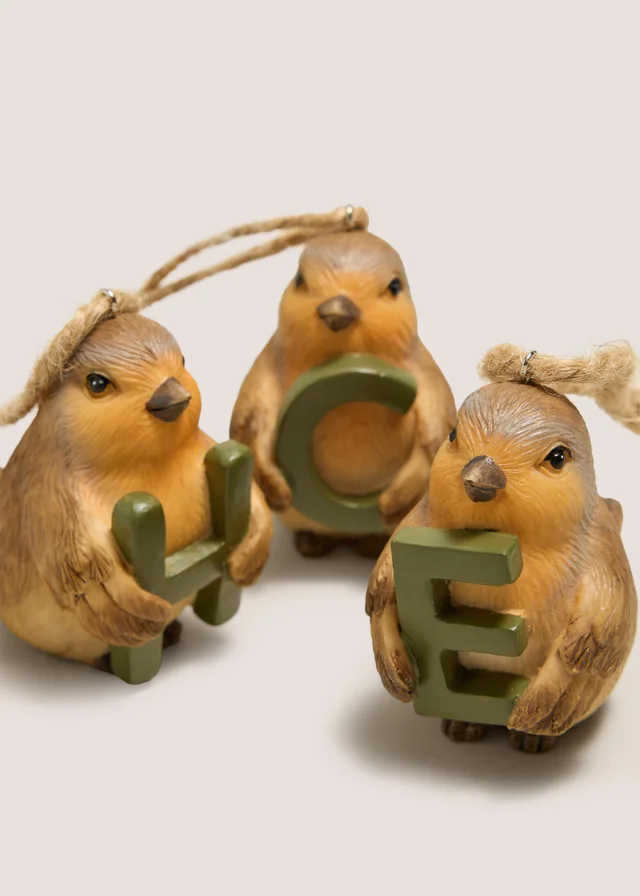 Robin Alphabet Hanging Decoration