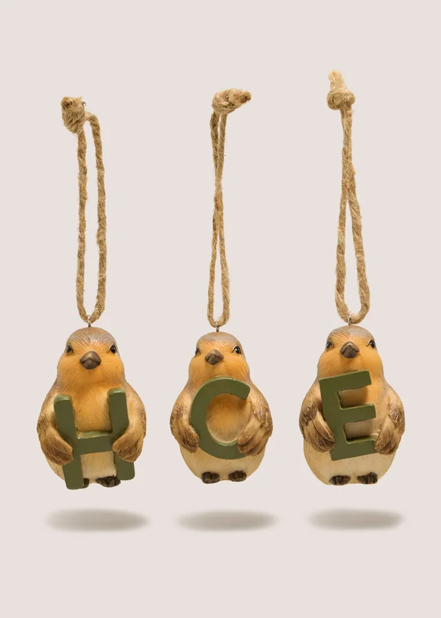 Robin Alphabet Hanging Decoration