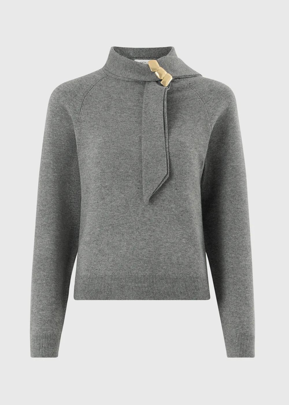 Charcoal Metal Detail Jumper - 8 Image 4
