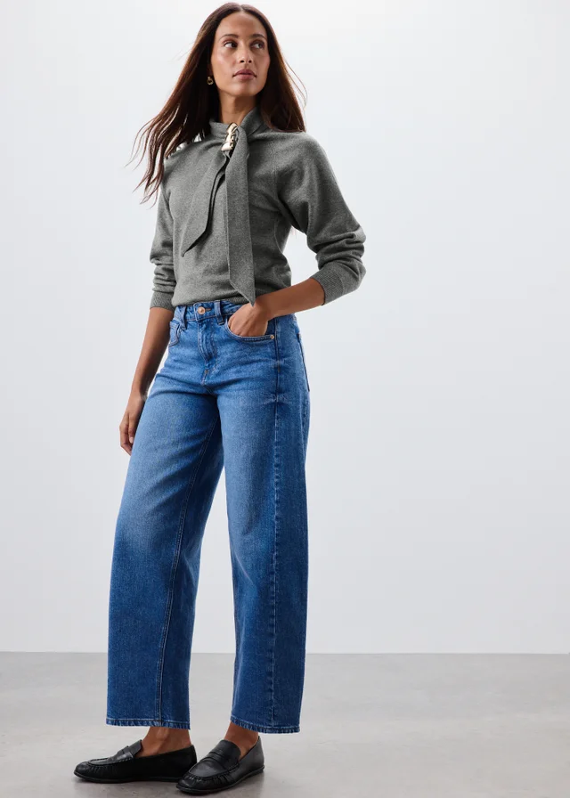 Charcoal Metal Detail Jumper