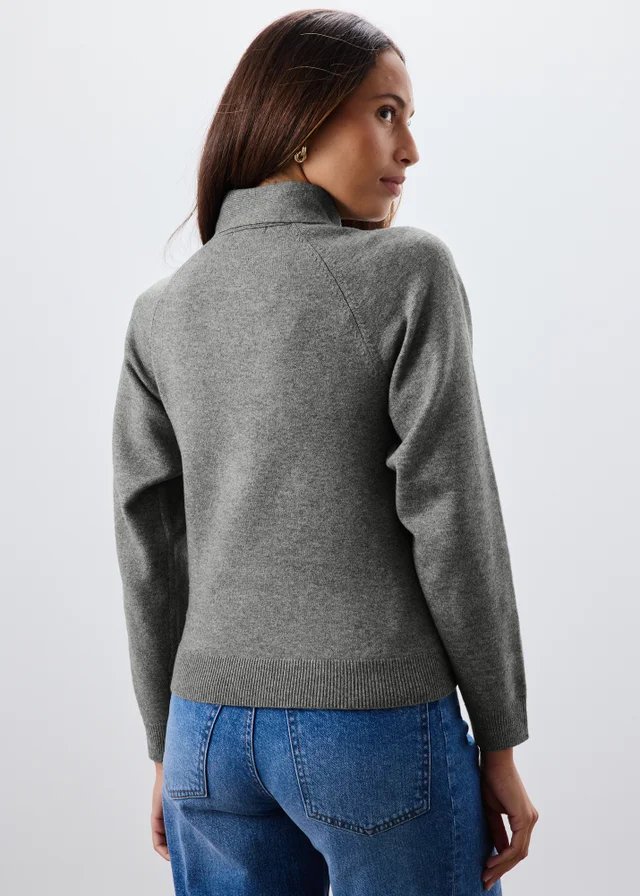Charcoal Metal Detail Jumper
