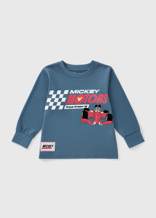 Boys Navy Mickey Cars Sweatshirt (1-7 Yrs) - 1-1.5 Yrs Image 1