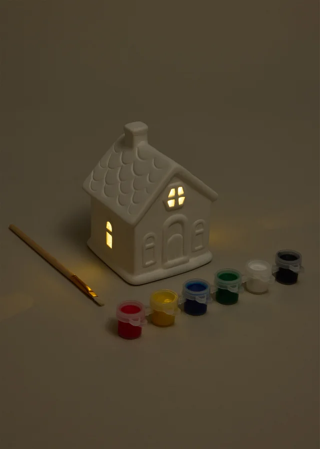 Paint Your Own Gingerbread House